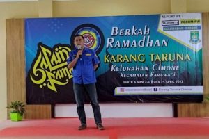 Ramadhan 1443 Hijriah Karang Taruna Kelurahan Cimone Santuni Anak Yatim