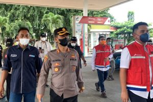 Kapolresta Serang Kota Cek Ketersedian BBM di Jalan Tol Tangerang-Merak