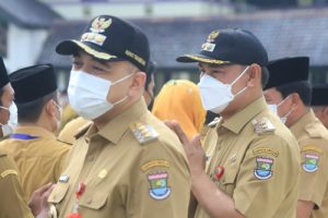 Bupati dan Wakil Bupati Tangerang Ikuti Apel Hari Pertama Kerja Usai Libur Idul Fitri