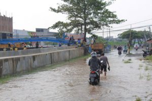Banjir di Kota Tangerang Surut