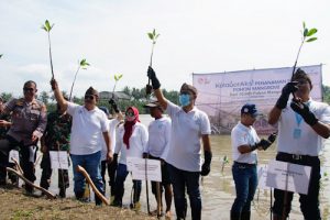 Tanam Ribuan Mangrove, bank bjb Dukung Indonesia Tanpa Pencucian Uang dan Pendanaan Teroris