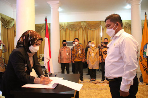 186 CPNS dan P3K Non Guru Kabupaten Serang Terima SK