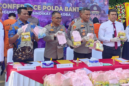 Satresnarkoba Polresta Tangerang Bongkar Sindikat Narkoba Jaringan Internasional