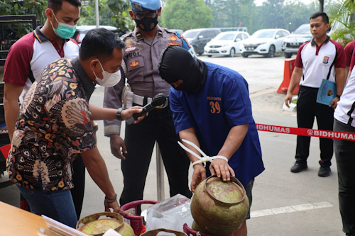 Pelaku Suntik Gas Subsidi Diringkus Ditreskrimsus Polda Banten