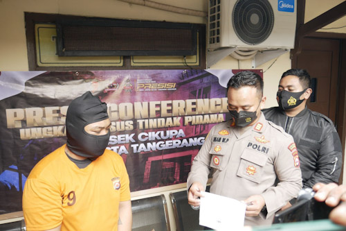 Terekam Kamera CCTV Pencuri Kotak Amal Diringkus Polsek Cikupa