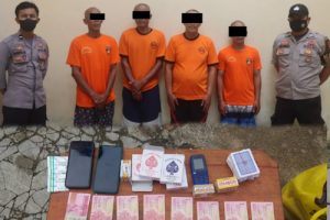 Satreskrim Polres Lebak Amankan Empat Pelaku Judi