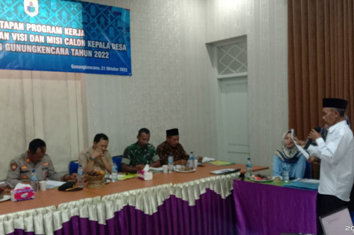 Camat Gunung Kencana Berharap Pilkades Serentak Berjalan Aman dan Tertib