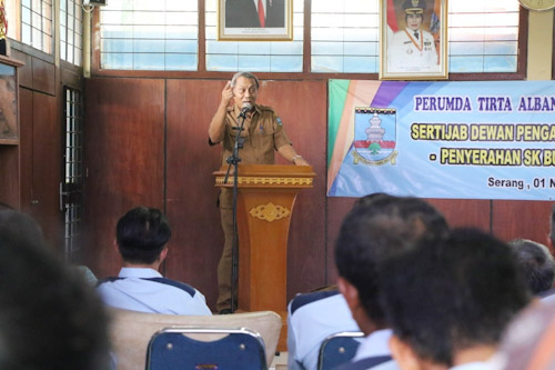 Direksi Perumda Tirta Albantani Serang Dirombak