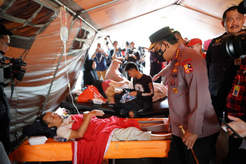 Kapolri Pastikan Warga Terdampak Gempa Dapat Bantuan