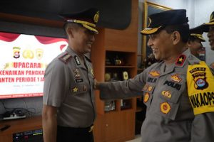 Kapolda Banten Pimpin Upacara Kenaikan Pangkat