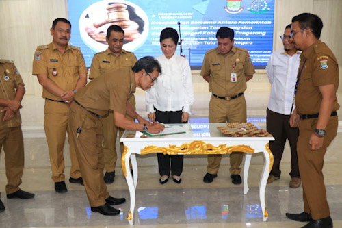 Kajari dan Pemerintah Desa Se Kabupaten Tangerang MoU Persoalan Hukum