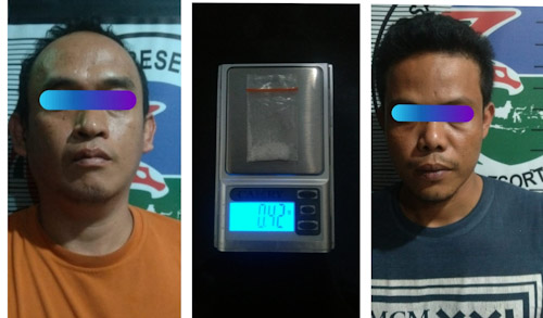 Hendak Nyabu, Dua Pria Diringkus Satresnarkoba Polres Cilegon