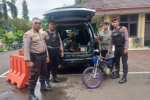 Hendak Balap Liar, Tim Jawara Polres Cilegon Amankan Dua Sepeda Motor