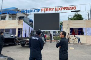 Pelabuhan Merak Dipasangi Videotron Besar