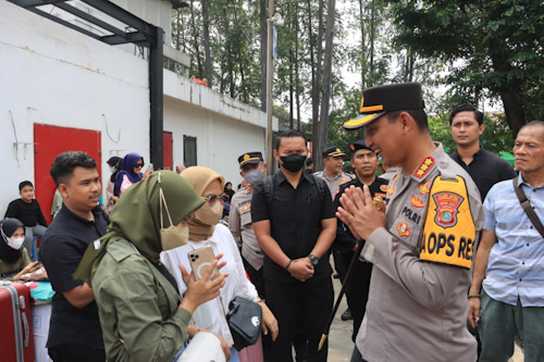 Lepas Peserta Mudik Gratis 2023, Kapolres Tangerang Ingatkan Bisa Titip Kendaraan Gratis