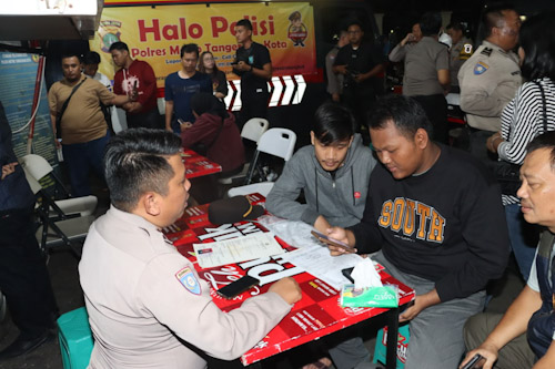 Urus SKCK, SPKT hingga Problem Solving Malam Hari Bisa di Polrestro Tangerang