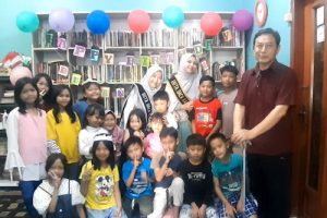 Duta Baca Kabupaten Bandung Tengok Aktifis Literasi Penyintas Stroke