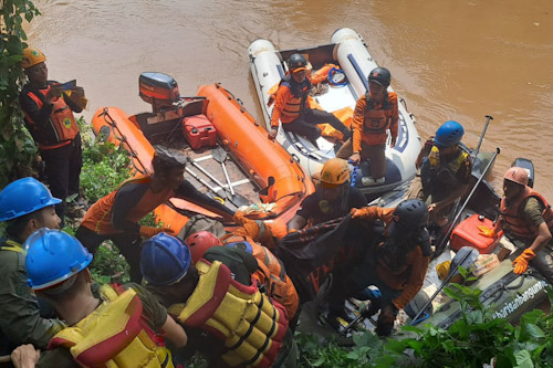 Korban Terseret Arus Selokan Ditemukan Meninggal