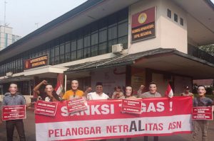 Aksi Simpatik Di KASN Janur Kawal Pelaporan Netralitas Al Muktabar