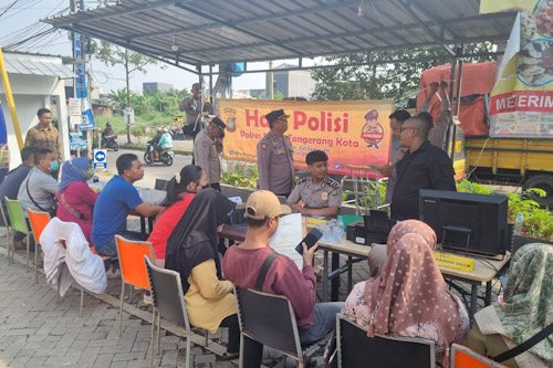 ‘Halo Polisi’ Polres Metro Tangerang Kota Hadir di Periuk dan Karawaci