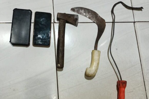 Bawa Sajam Enam Remaja Diamankan Polsek Pasar Kemis