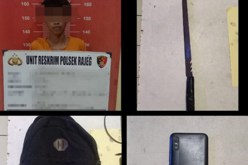 Bawa Sajam, Pelajar Hendak Tawuran Diamankan Ke Polsek Rajeg
