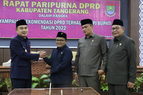 DPRD Kabupaten Tangerang Paripurna Penyampaian Rekomendasi Terhadap LKPJ Tahun 2022