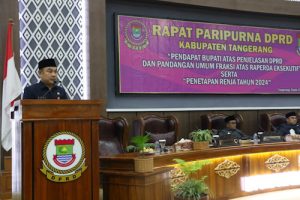 Wabup Tangerang Sampaikan Pendapat Bupati Tentang Raperda Insisiatif