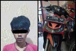 Motor Curian Disembunyikan Dalam Warung Bakso, Polsek Kasemen Ringkus Pelaku