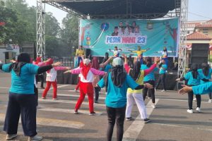 LAN Kota Tangerang dan Dispora Senam Sehat Tanpa Narkoba
