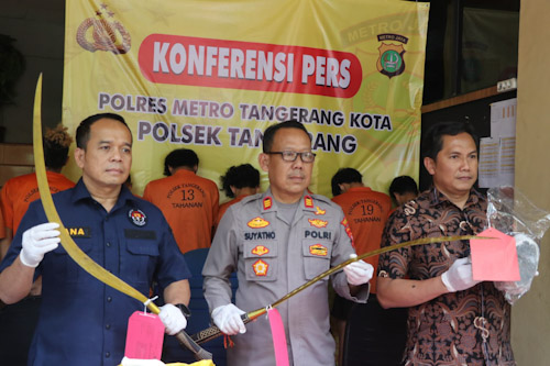 Empat Pelaku Tawuran Bawa Sajam di Daan Mogot Diamankan Polisi
