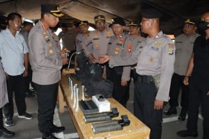 Polres Metro Tangerang Kota Cek Alut dan Alsus Kesiapan Hadapi Pengamanan Pemilu 2024