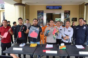 Satreskrim Polres Serang Tangkap Pelaku Pencurian Rambu Jalan Tol