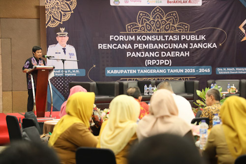 Pj Bupati Buka Forum Konsultasi RPJPD Kabupaten Tangerang 2025-2045