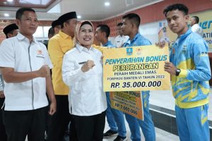 Cair, Bonus Atlet Porprov Kabupaten Serang Emas Rp35 Juta
