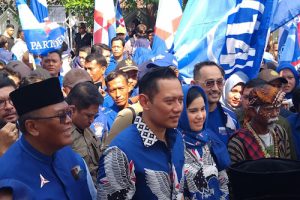 AHY Sapa Kader dan Caleg Partai Demokrat di Kabupaten Tangerang