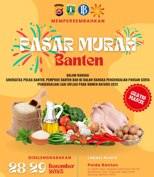Pengendalian Pangan Polda Banten Adakan Pasar Murah