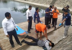 Ditpolairud Polda Banten Laksanakan Rekonstruksi Kasus Pembunuhan