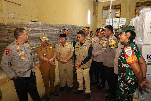 Polda Banten Cek Gudang Logistik Pemilu 2024