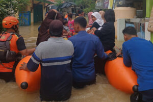Hujan Semalaman Desa Tanjung Burung Terendam Banjir