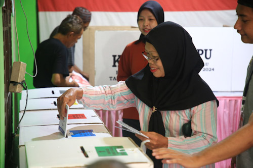 1130 Pemilih Empat TPS di Kota Tangerang Lakukan Pemungutan Suara Susulan
