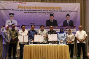 Pj Bupati Tangerang dan Pj Kabupaten Sidenreng Rappang MOU Kerjasama