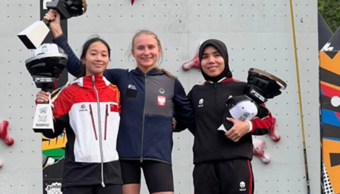Tinta Emas, Rajiah Salsabillah Atlet Panjat Tebing Asal Kota Tangerang Raih Tiket Olimpiade Paris
