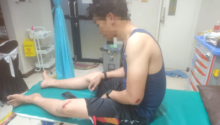 Pencuri Tiang PJU Tabrak Anggota Polisi