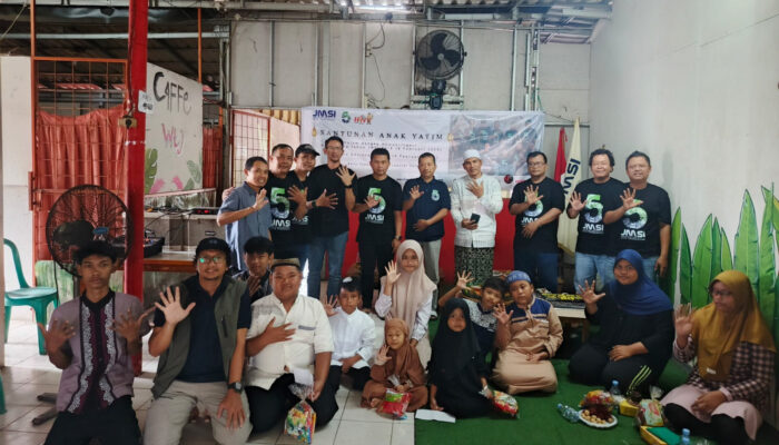 JMSI Kota Tangerang Santuni Anak Yatim di HUT ke-5 dan HPN Ke-79
