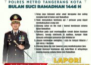 Polisi Larang SOTR Hingga Petasan Di Ramadhan 1446 Hijriah