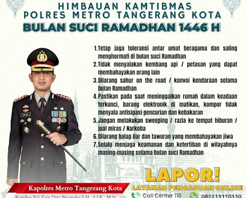 Polisi Larang SOTR Hingga Petasan Di Ramadhan 1446 Hijriah