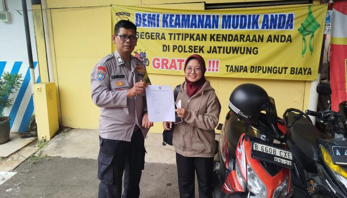 Polres Metro Tangerang Kota Terima Titipan Kendaraan untuk Mudik Lebaran