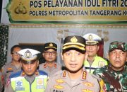 Kapolres Metro Tinjau Arus Balik di Posyan Rest Area KM 13,5 dan KM 14,