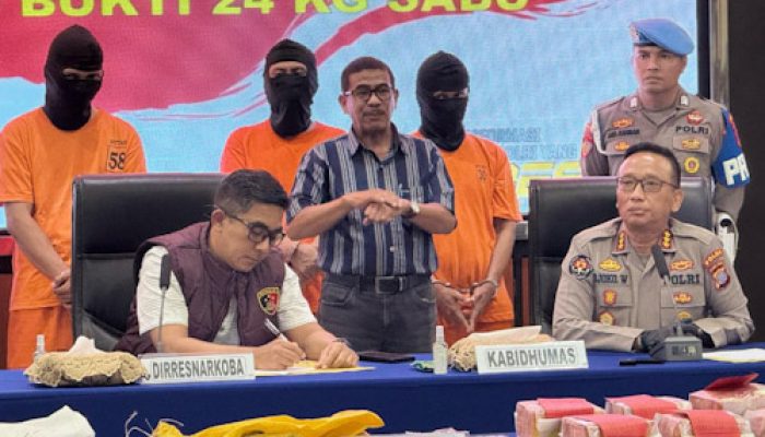 Polisi Gagalkan Peredaran 24 Kg Sabu di Palu, Tiga Pelaku Ditangkap